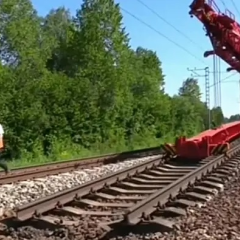 Розбирання залізничних колій до Калінінграда