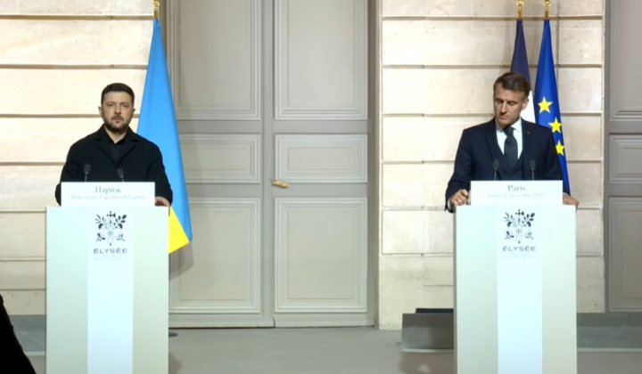 Зеленський і Макрон в Парижі