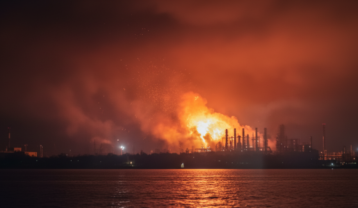 Удар по хімічному заводу в Росії