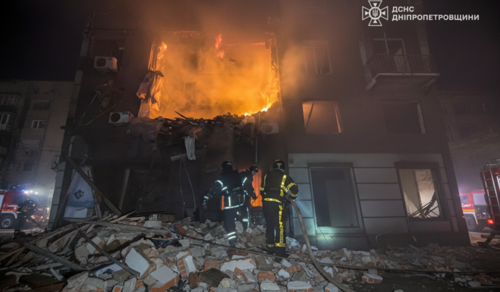 Зруйновані будинки в Кривому Розі