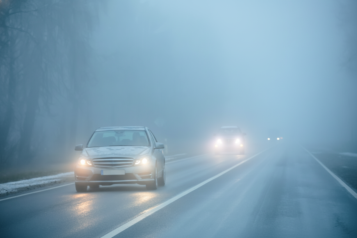 Varování řidičům: na víkend hrozí ledovka a až 20 cm sněhu na západě Ukrajiny