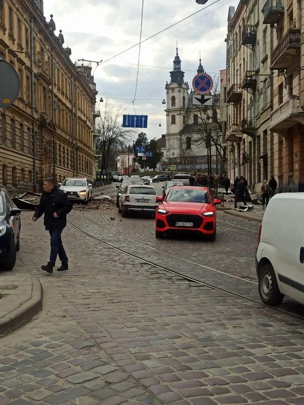 Russian drone attack on Lviv on March 24