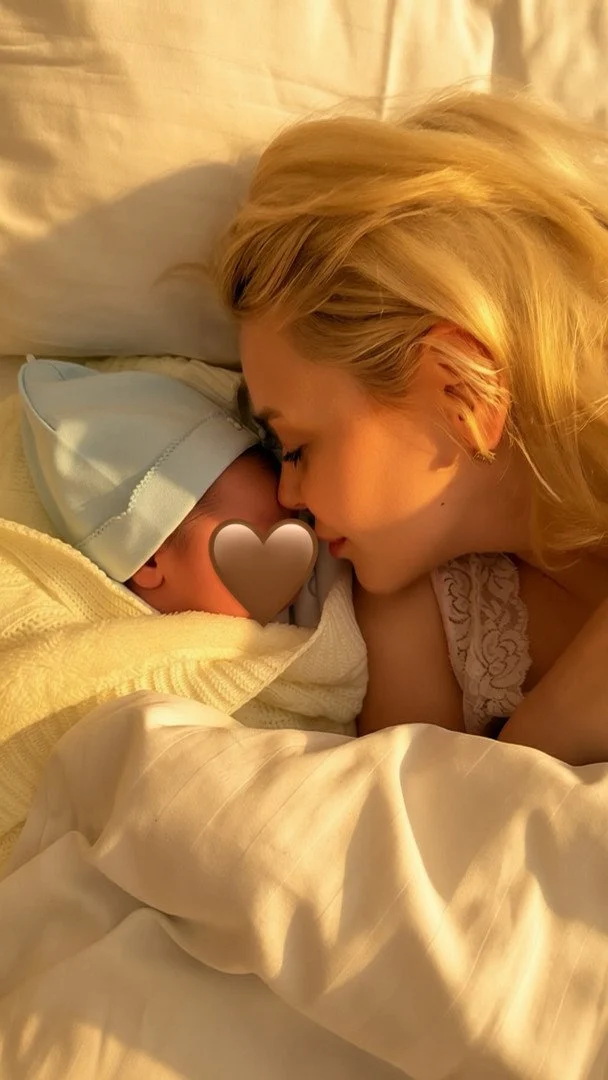 Alina Grosu with her son / © press service of Alina Grosu
