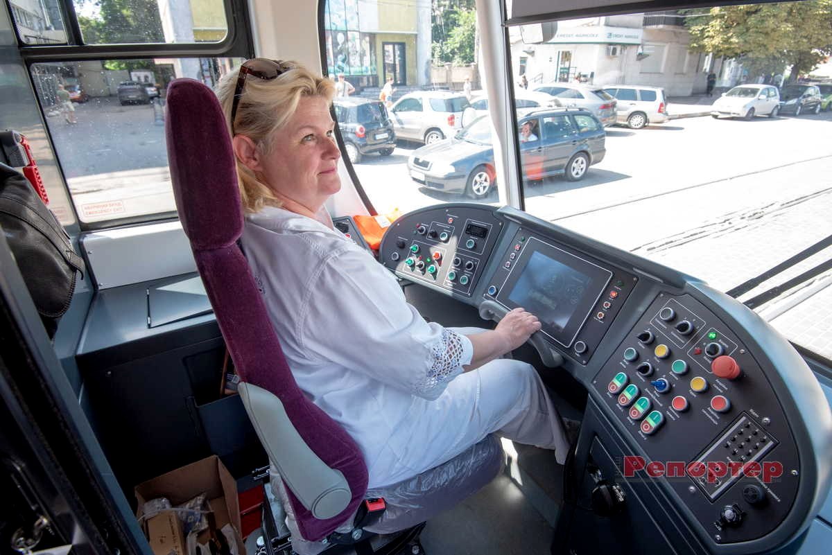 Kamianske received the first of 17 new trams
