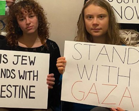 Грета Тунберг поддержала палестинцев в секторе Газа, за что нарвалась на критику Израиля