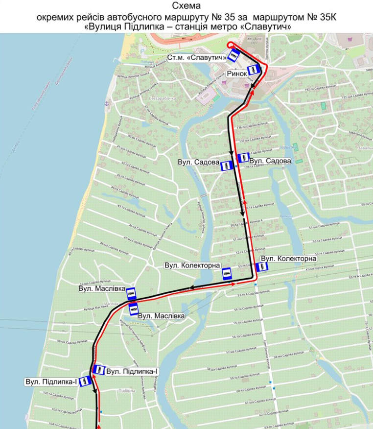 Маршрут автобусу №-35К