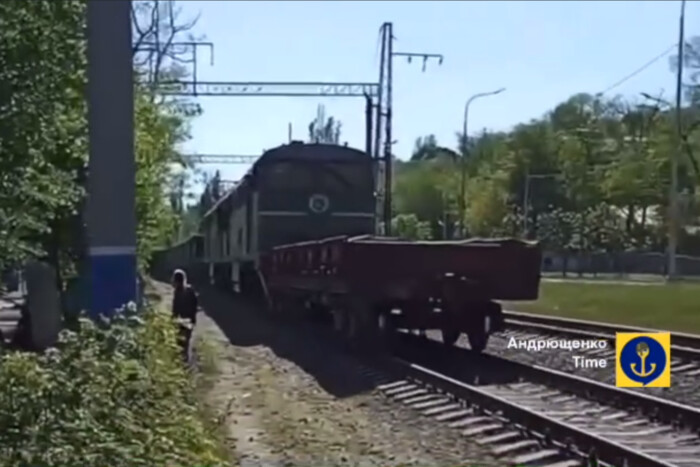 Первый поезд на новой железной дороге