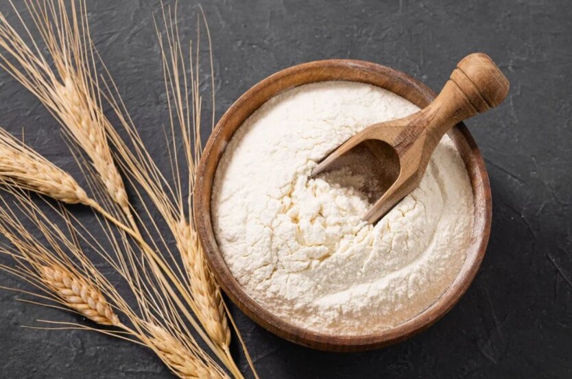 Українські продукти на фоні прапору ЄС