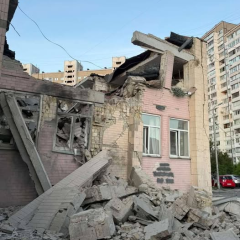 Пожежа в лікарні вночі в Києві