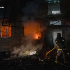 Damaged houses due to two attacks in Sumy