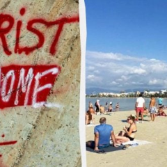 Spanish protest against tourists