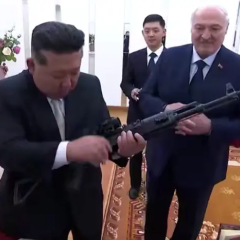 Подарок Лукашенко - автомат для Ким Чен Ина