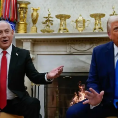 Нетаньягу и Трамп на встрече