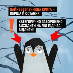 Лід руйнується зсередини через перше потепління
