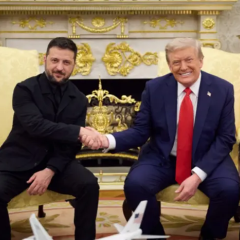 Зеленский и Трамп на переговорах