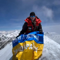 Ірина Галай на вершині Дхаулагірі