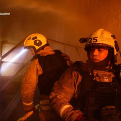 Пожежні потяги гасили пожежу на об'єкті