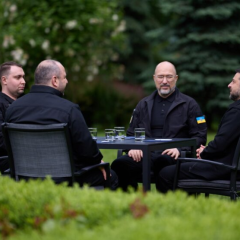 Zelensky at a conference on diplomacy