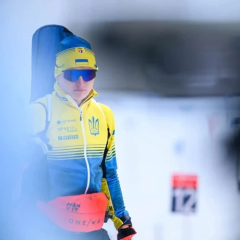 Группа украинских спортсменов на эстафете