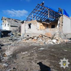 Пораненные гражданские во время обстрела