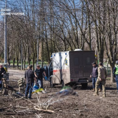Разрушения в центре Краматорска, погиб ребёнок