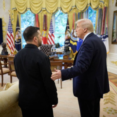 Зеленский и американский флаг