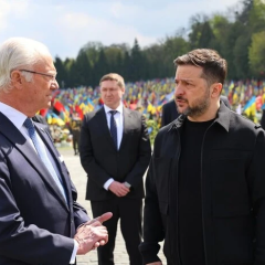 Король Швеции приехал в Украину