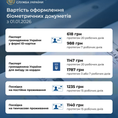 Зростання цін на паспорти 2026