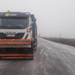 Снігопад, заборона руху на трасі