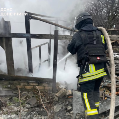 Пожежі в Краматорську від атак дронів