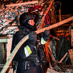 Згорілий будинок на Харківщині