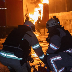 Разрушение почтового терминала в Харьковщине
