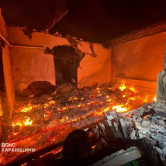Зруйнований будинок на Харківщині після ракетного удару