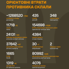 Изображение генштаба и статистика потерь