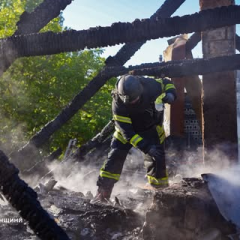 Пожежа в будинку в Херсоні