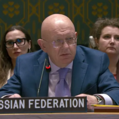 Постпред Небензя игнорирует выступление Украины
