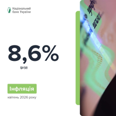 Швидка інфляція в Україні до 8,6%