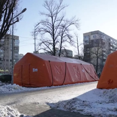 Намети обігріву у Києві