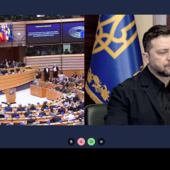 Зеленский в Европарламенте: угроза не уменьшилась, гарантированной безопасности пока нет