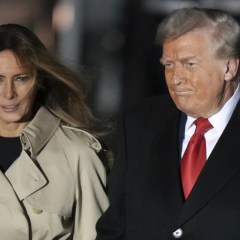 Мелания Трамп осталась дома