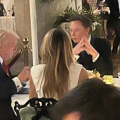 Ілон Маск і Дональд Трамп на вечері