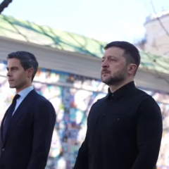 Зеленський і прем'єр Нідерландів біля Стіни пам'яті