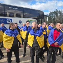 Возвращение украинских защитников из плена