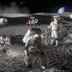 NASA наняла четыре компании для строительства лунной базы