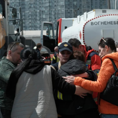 Emergency psychologists providing assistance in Kyiv
