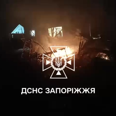 Будинок у вогні в Запоріжжі