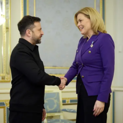 Зеленский и Кльокнер в Киеве