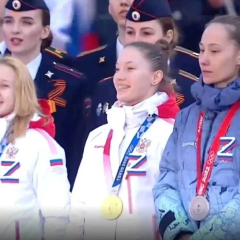 Гімнасти із Росії та Білорусії на змаганнях