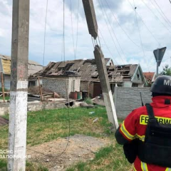 Fire at gas station in Zaporizhzhia region