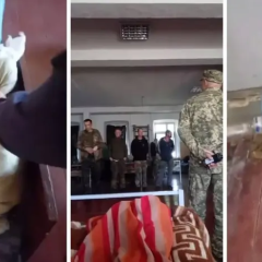 Фото Вінницького ТЦК пікапу з пляшкою
